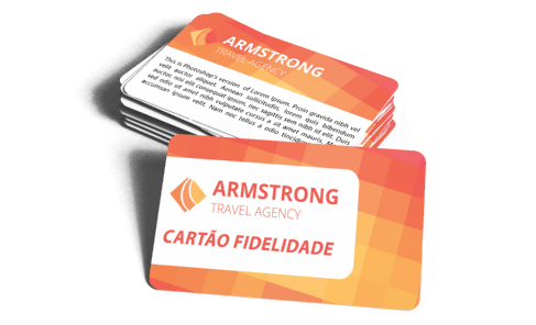 Cartão Fidelidade com Arte Única em PVC 0,76mm